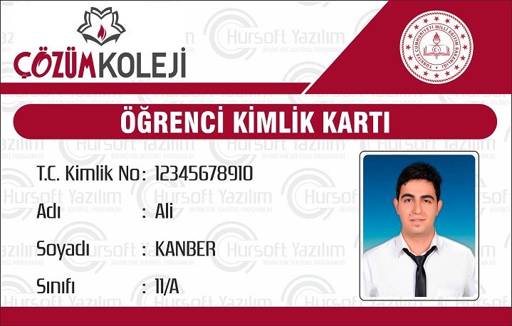 okul öğrenci kimlik kartları