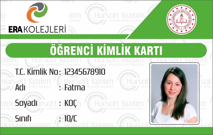 okul öğrenci kimlik kartları