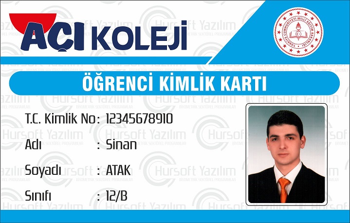 okul öğrenci kimlik kartları