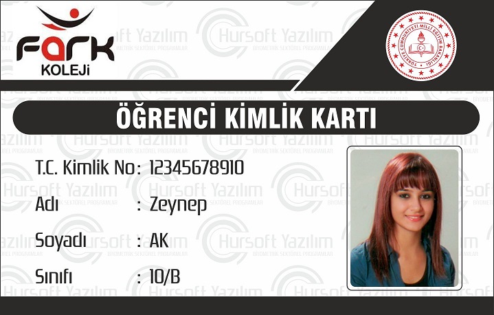 okul öğrenci kimlik kartları