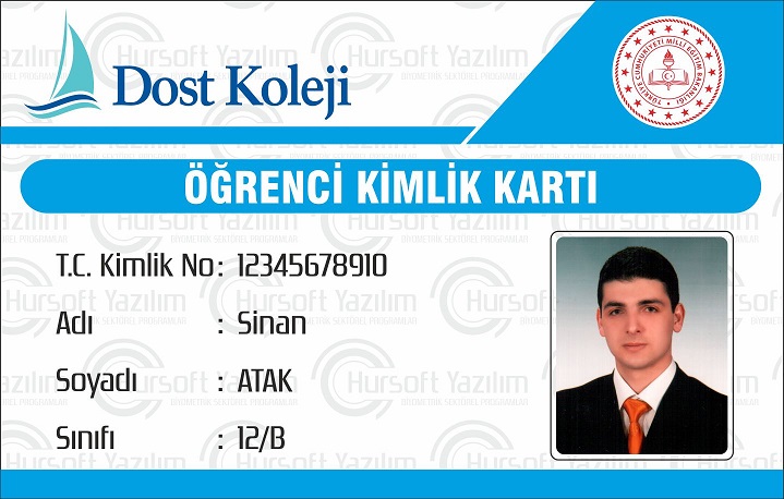 okul öğrenci kimlik kartları