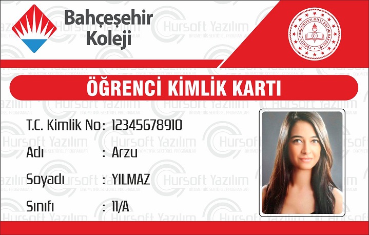 okul kimlik kartları, öğrenci kimlik kartları, okul öğrenci kimlik kartları