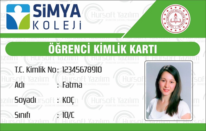 okul öğrenci kimlik kartları