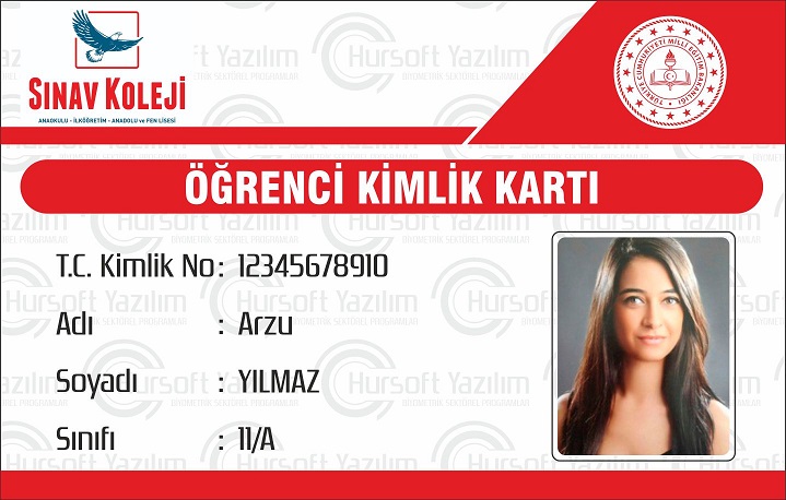 okul kimlik kartları, öğrenci kimlik kartları, okul öğrenci kimlik kartları