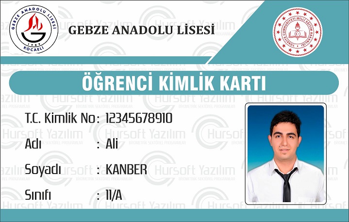 okul öğrenci kimlik kartları