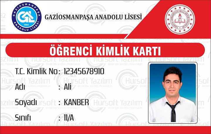 okul öğrenci kimlik kartları