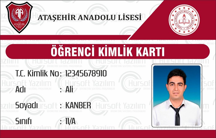 okul öğrenci kimlik kartları