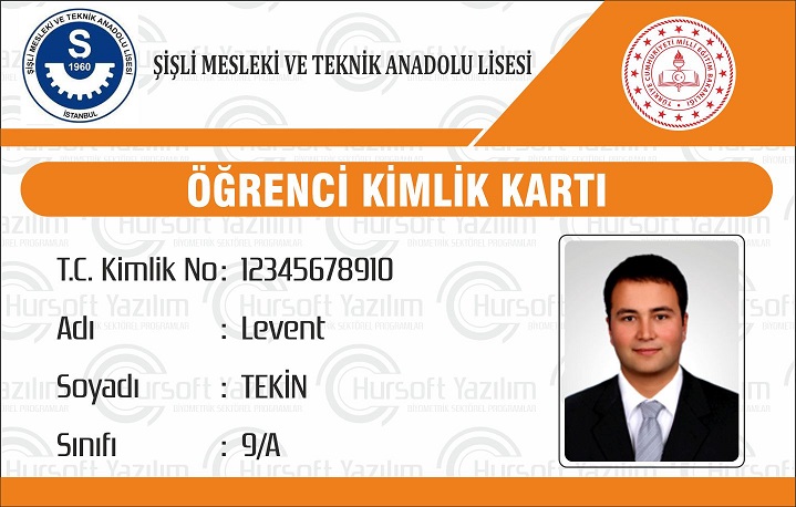 okul öğrenci kimlik kartları